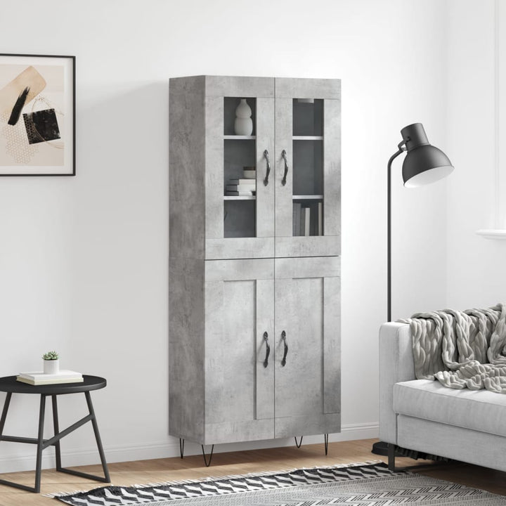 Högskåp 69,5X34X180 Cm Konstruerat Trä