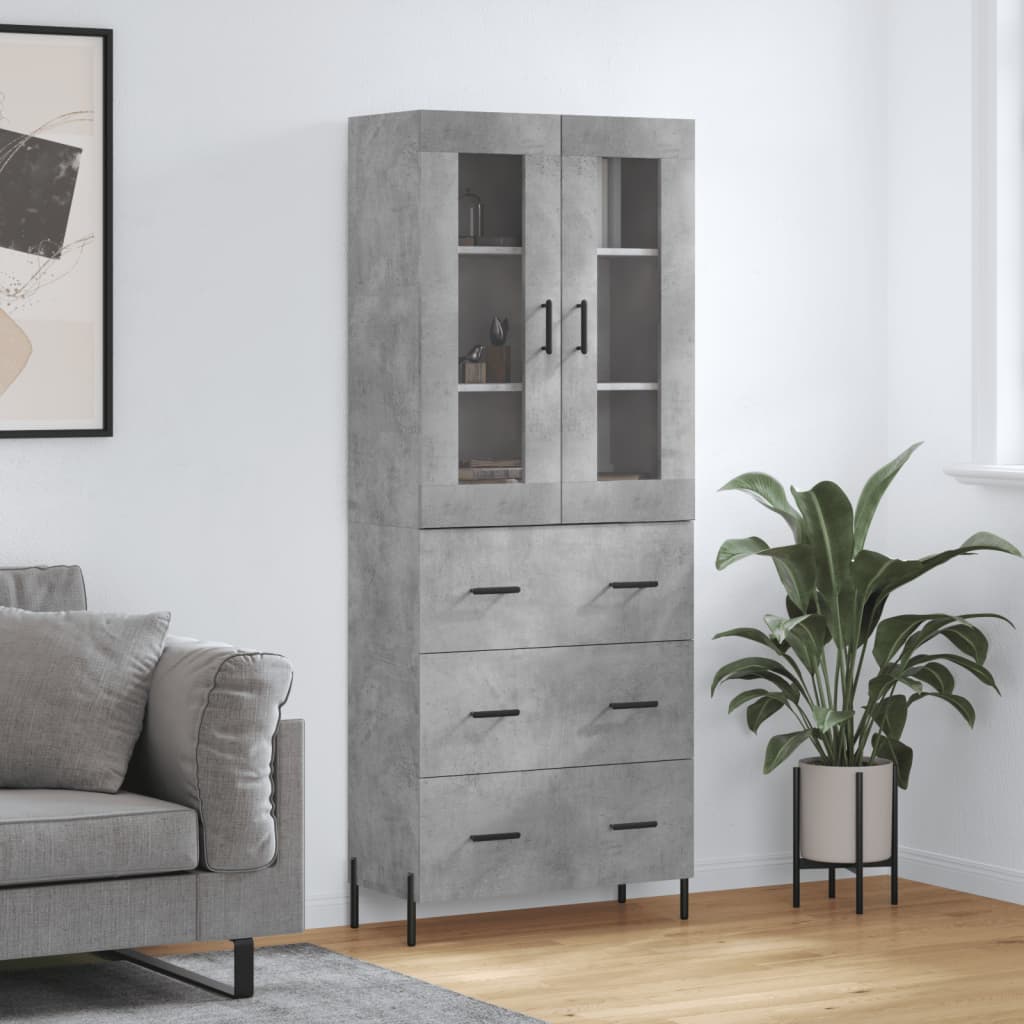 Högskåp 69,5X34X180 Cm Konstruerat Trä