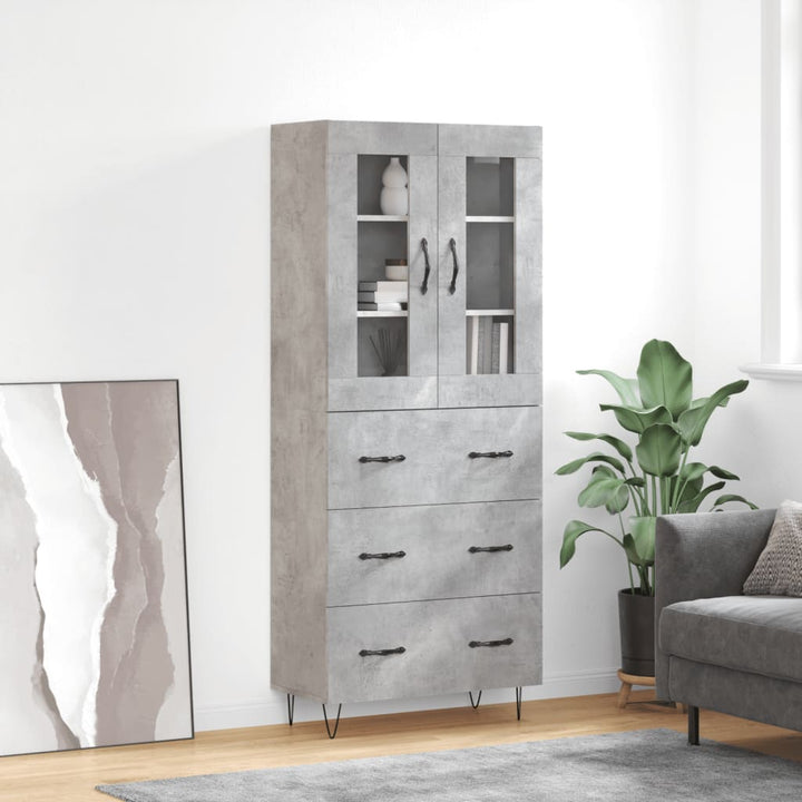 Högskåp 69,5X34X180 Cm Konstruerat Trä