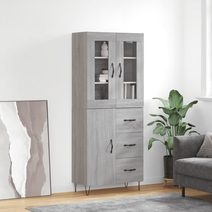 Högskåp 69,5X34X180 Cm Konstruerat Trä
