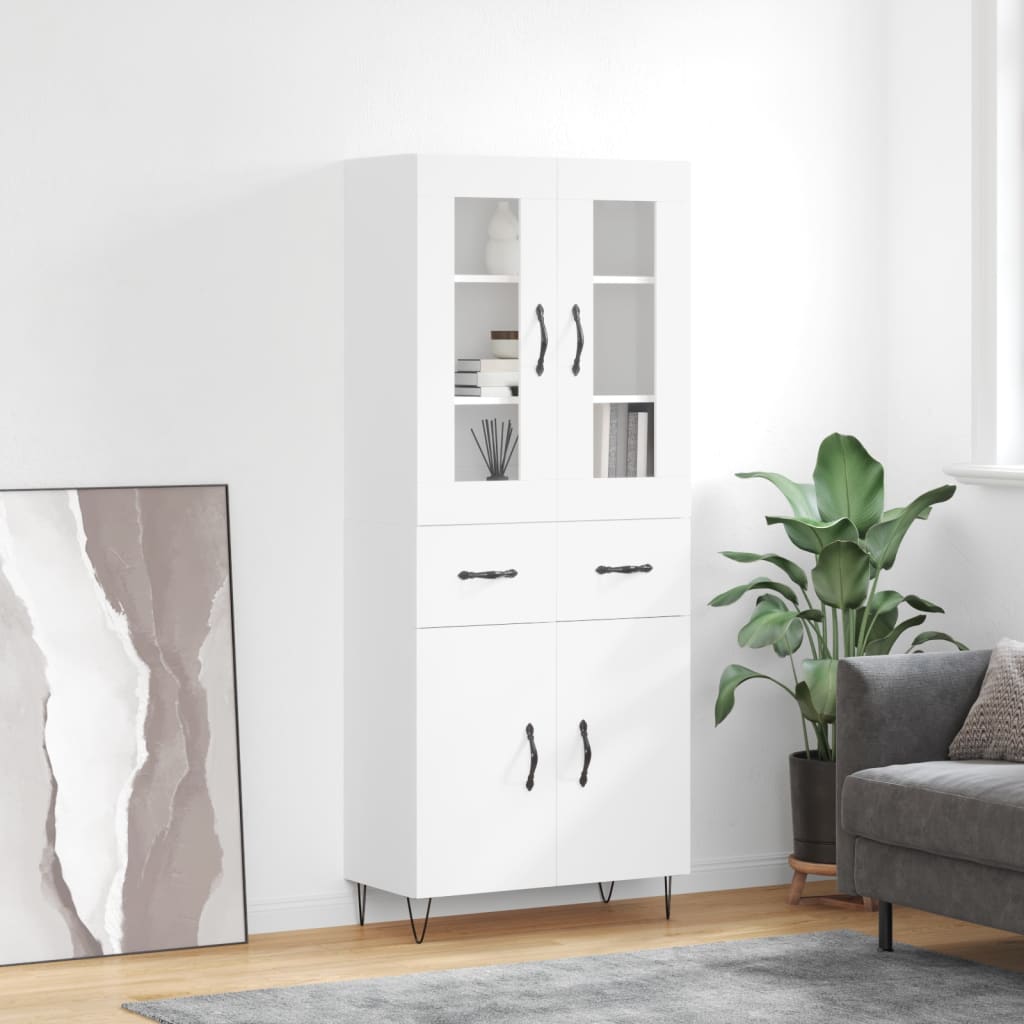 Högskåp 69,5X34X180 Cm Konstruerat Trä
