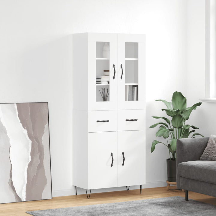 Högskåp 69,5X34X180 Cm Konstruerat Trä