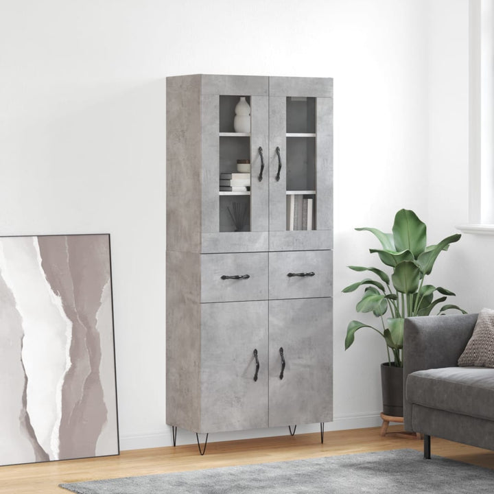 Högskåp 69,5X34X180 Cm Konstruerat Trä