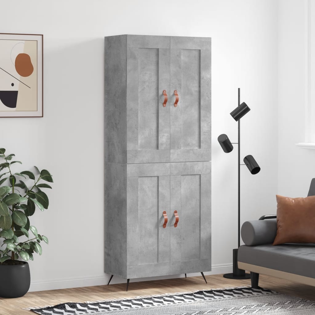 Högskåp 69,5X34X180 Cm Konstruerat Trä