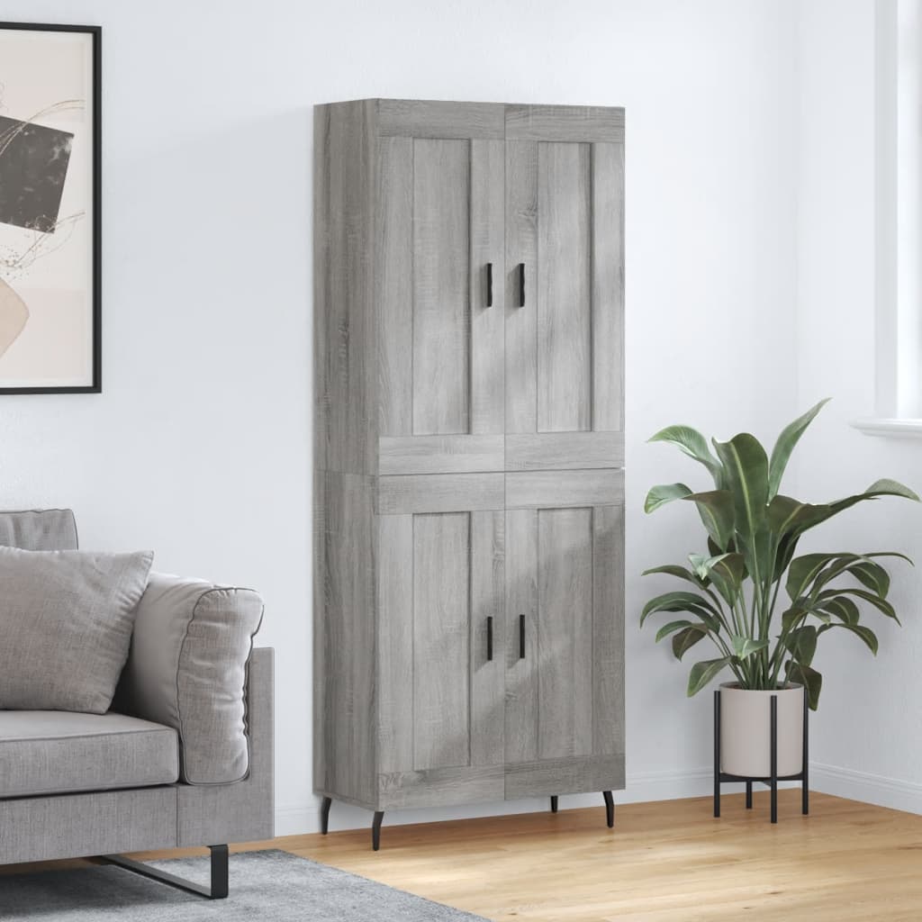 Högskåp 69,5X34X180 Cm Konstruerat Trä