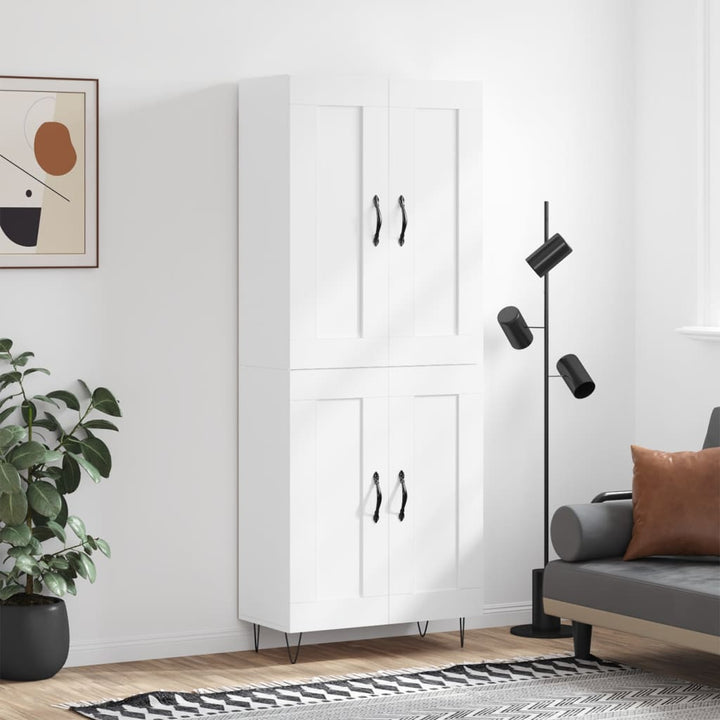 Högskåp 69,5X34X180 Cm Konstruerat Trä