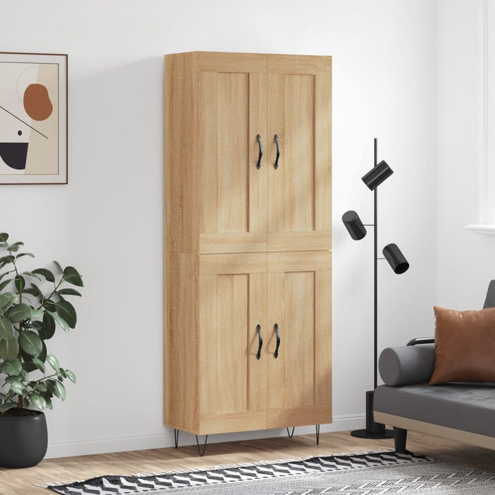 Högskåp 69,5X34X180 Cm Konstruerat Trä