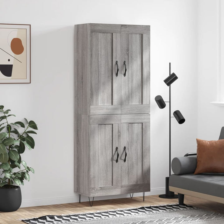 Högskåp 69,5X34X180 Cm Konstruerat Trä