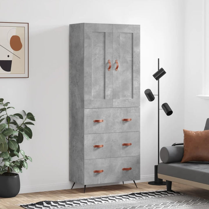 Högskåp 69,5X34X180 Cm Konstruerat Trä