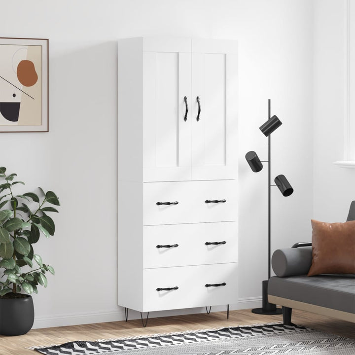 Högskåp 69,5X34X180 Cm Konstruerat Trä
