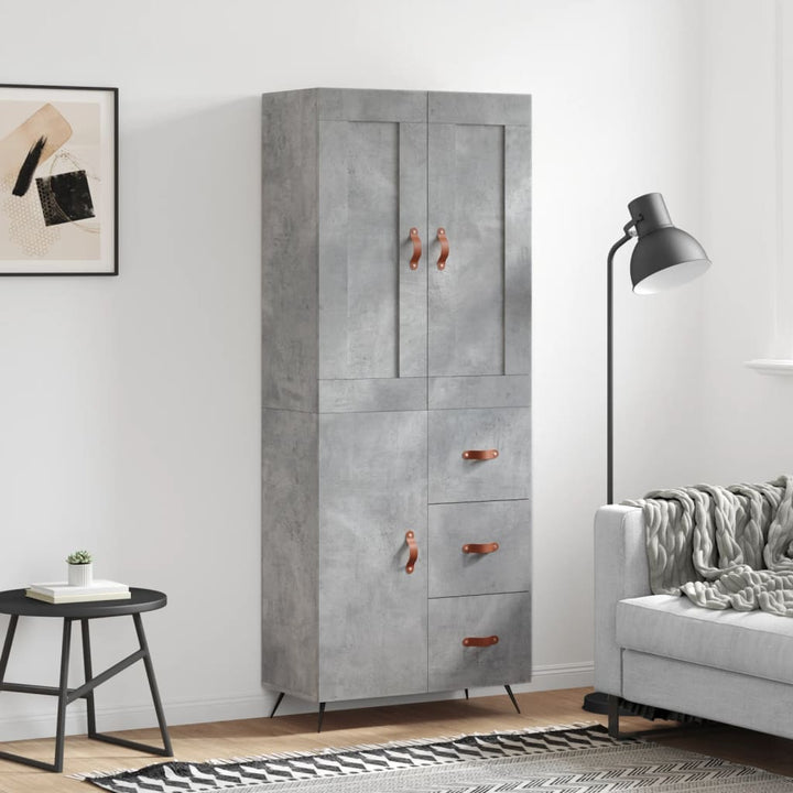 Högskåp 69,5X34X180 Cm Konstruerat Trä