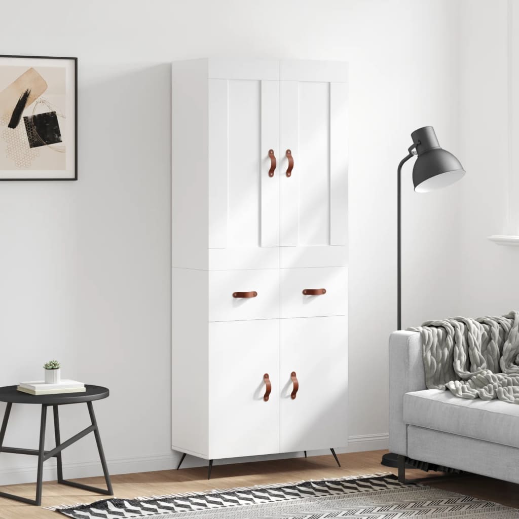Högskåp 69,5X34X180 Cm Konstruerat Trä
