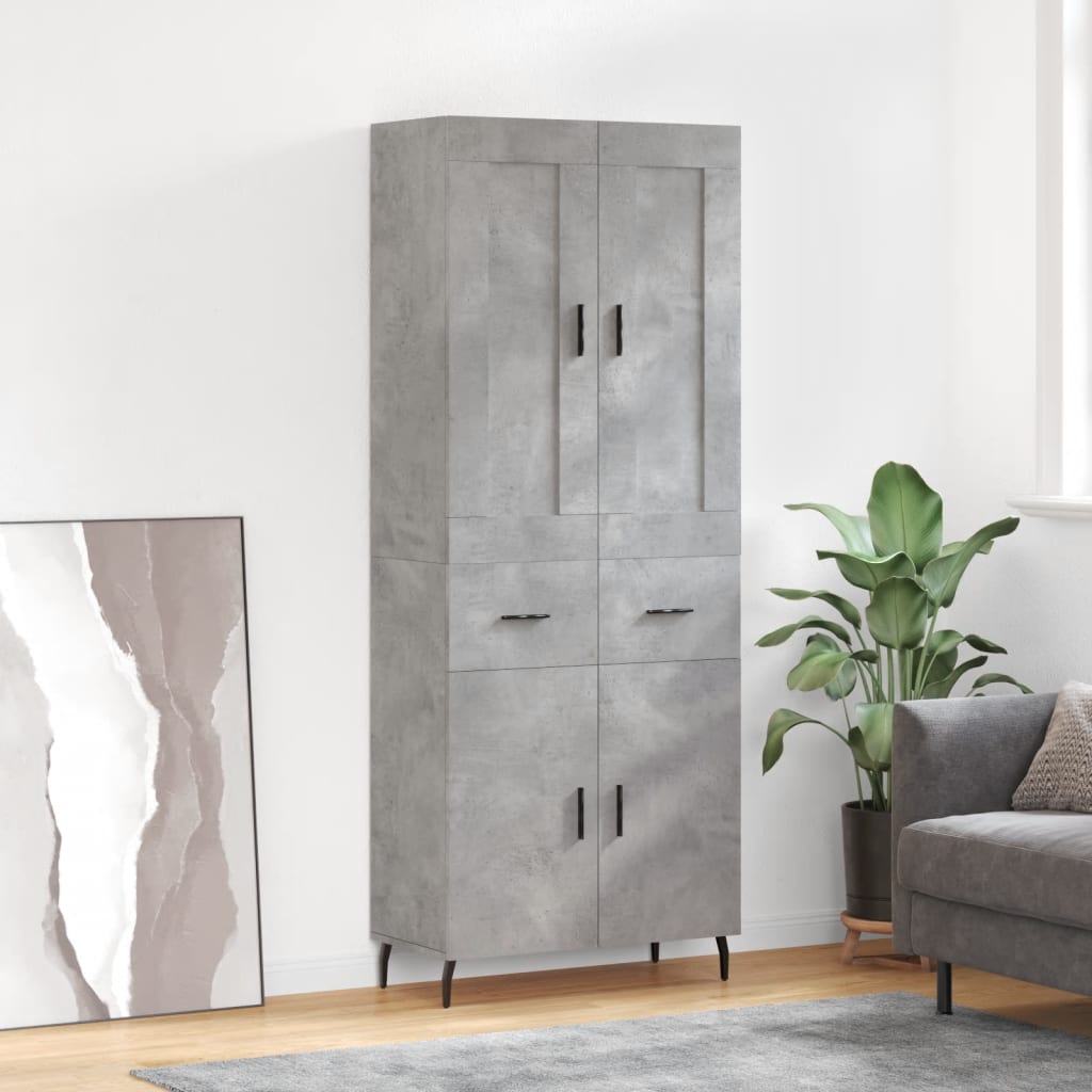 Högskåp 69,5X34X180 Cm Konstruerat Trä