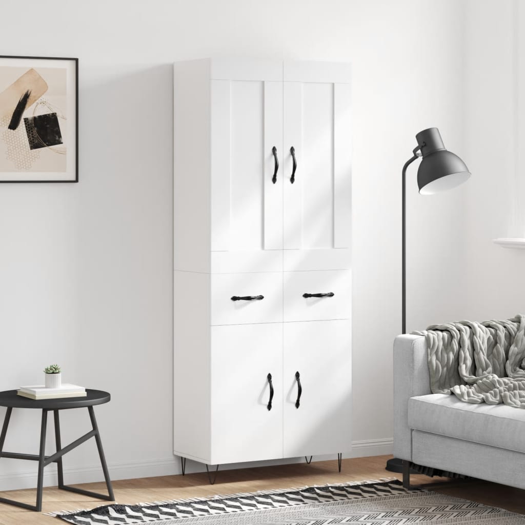 Högskåp 69,5X34X180 Cm Konstruerat Trä