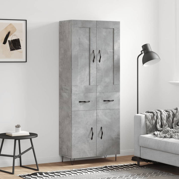 Högskåp 69,5X34X180 Cm Konstruerat Trä