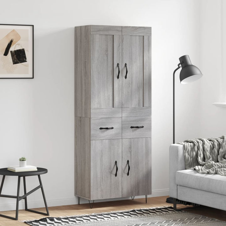 Högskåp 69,5X34X180 Cm Konstruerat Trä