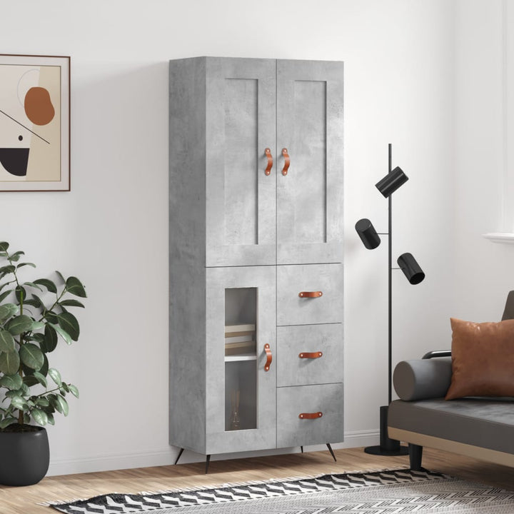 Högskåp 69,5X34X180 Cm Konstruerat Trä
