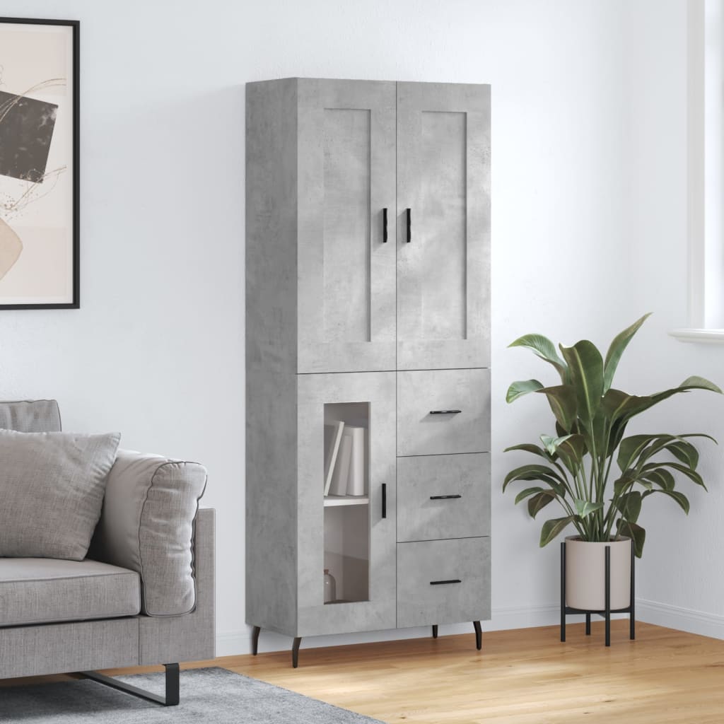 Högskåp 69,5X34X180 Cm Konstruerat Trä