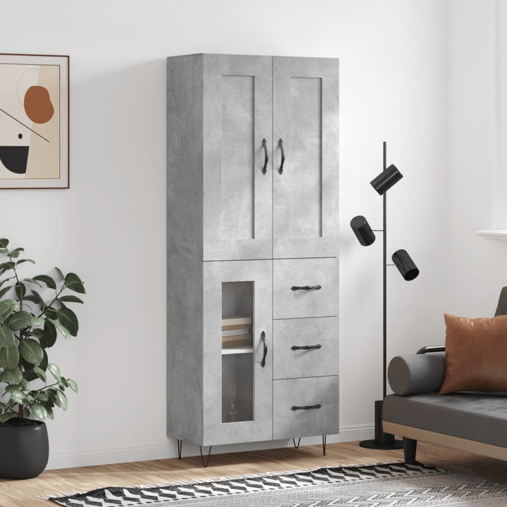 Högskåp 69,5X34X180 Cm Konstruerat Trä