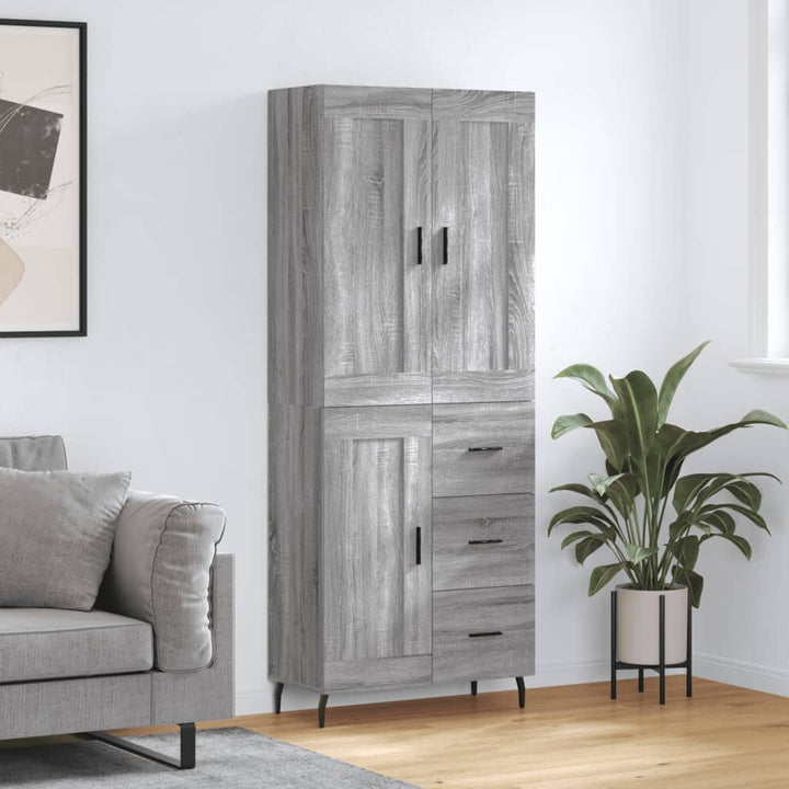 Högskåp 69,5X34X180 Cm Konstruerat Trä