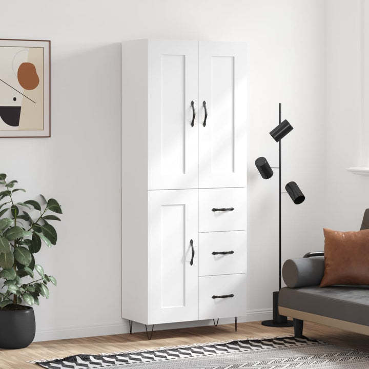 Högskåp 69,5X34X180 Cm Konstruerat Trä