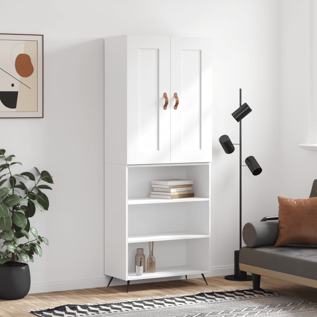 Högskåp 69,5X34X180 Cm Konstruerat Trä
