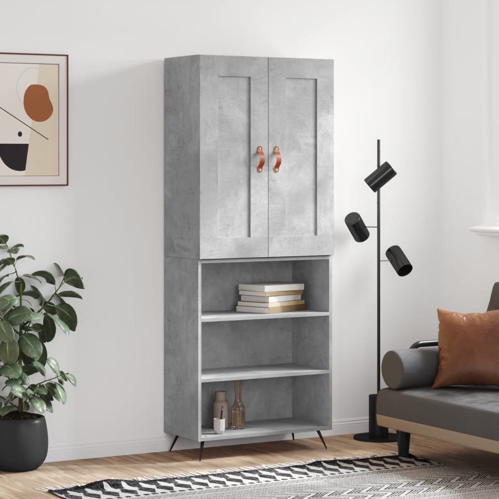 Högskåp 69,5X34X180 Cm Konstruerat Trä