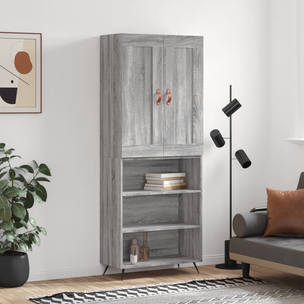Högskåp 69,5X34X180 Cm Konstruerat Trä