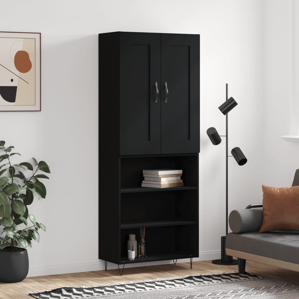 Högskåp 69,5X34X180 Cm Konstruerat Trä