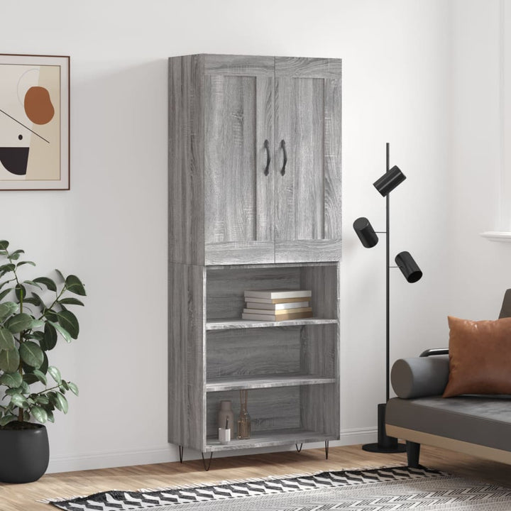 Högskåp 69,5X34X180 Cm Konstruerat Trä