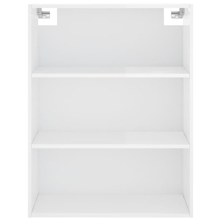 Högskåp Högglans Vit 69,5X34X180 Cm Konstruerat Trä