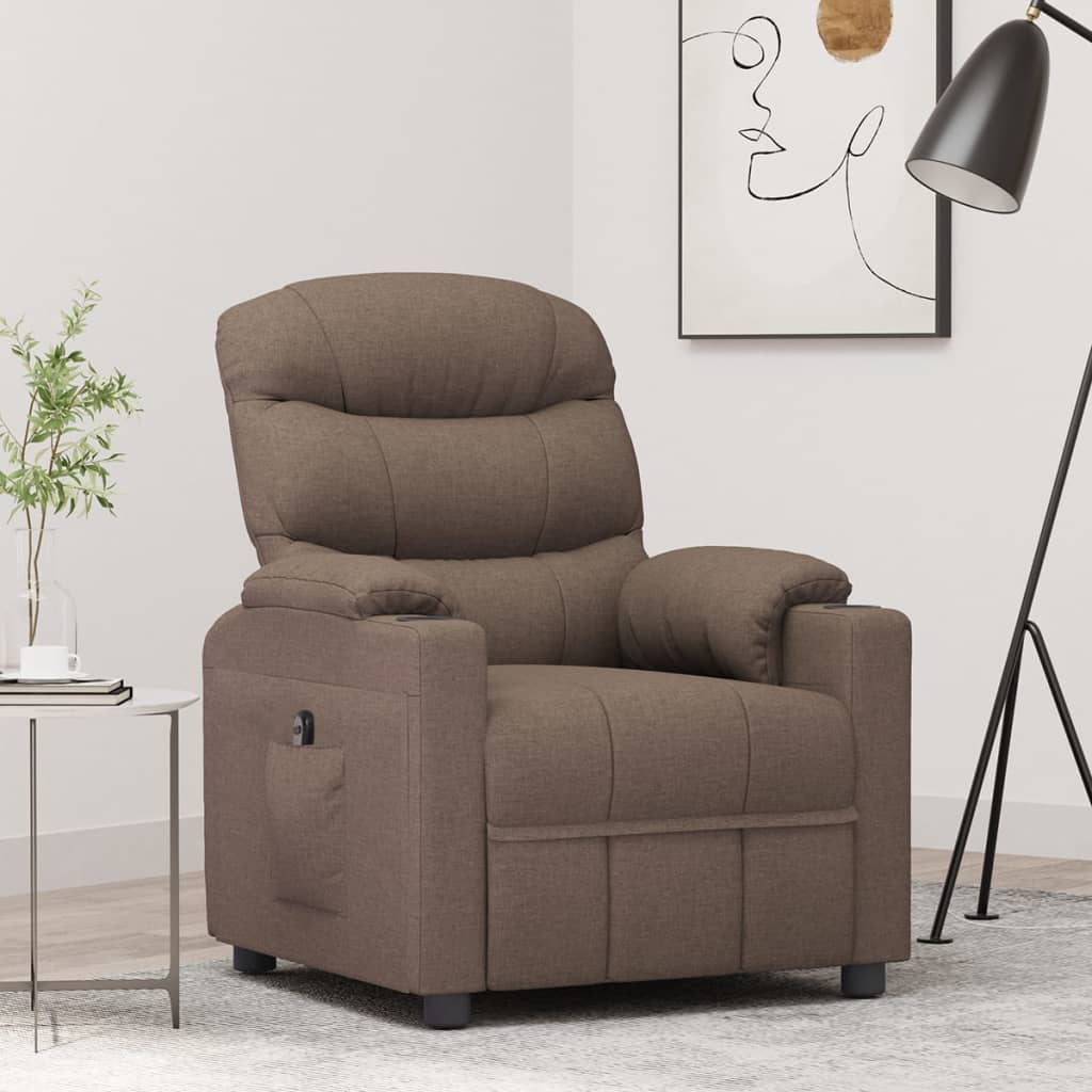 Elektrisk Reclinerfåtölj Tyg