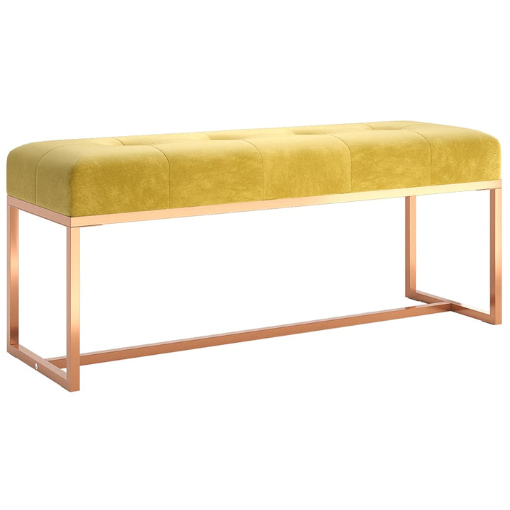 Bänk Senaps 110X36X45 Cm Sammet