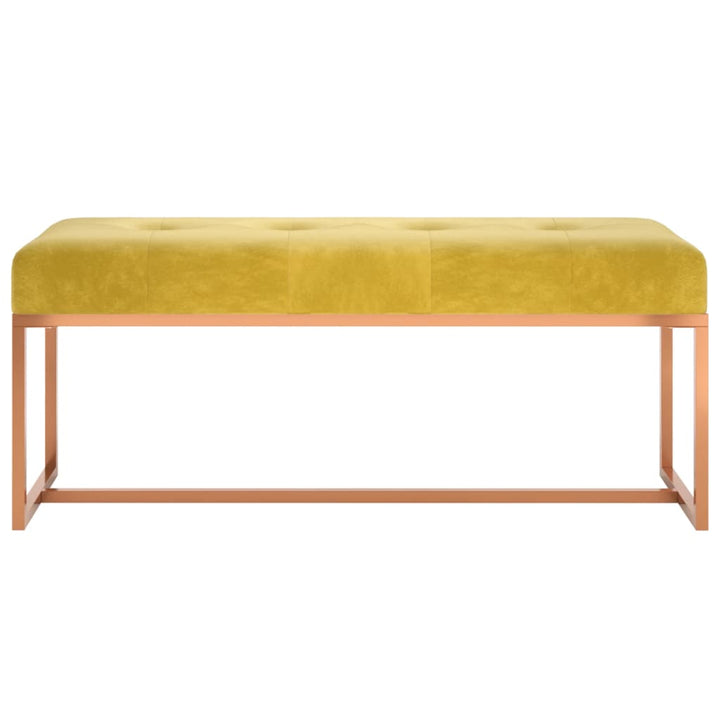 Bänk Senaps 110X36X45 Cm Sammet