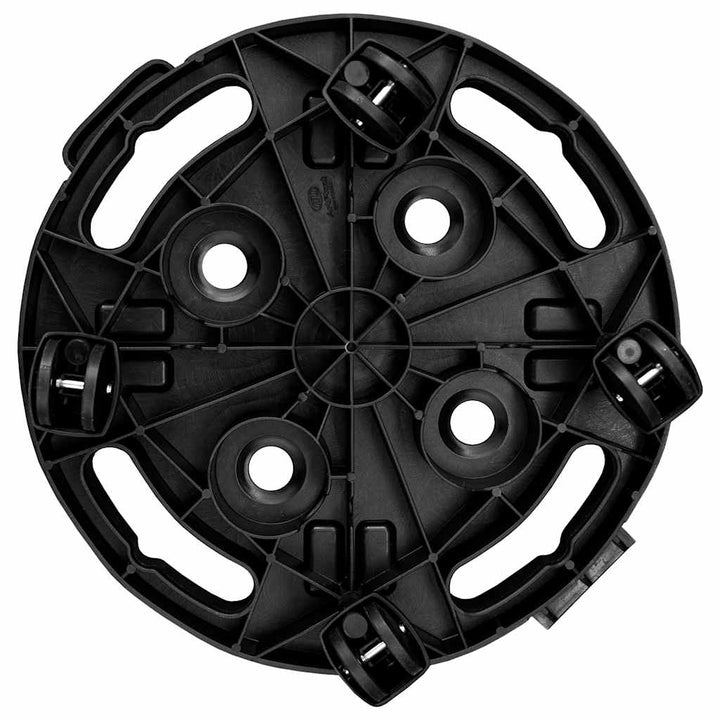 Blomvagnar Med Hjul 2 St Diameter 30 Cm Svart 170 Kg