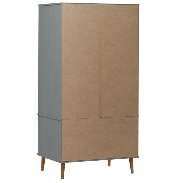 Klädskåp Molde 90X55X175 Cm Massiv Furu