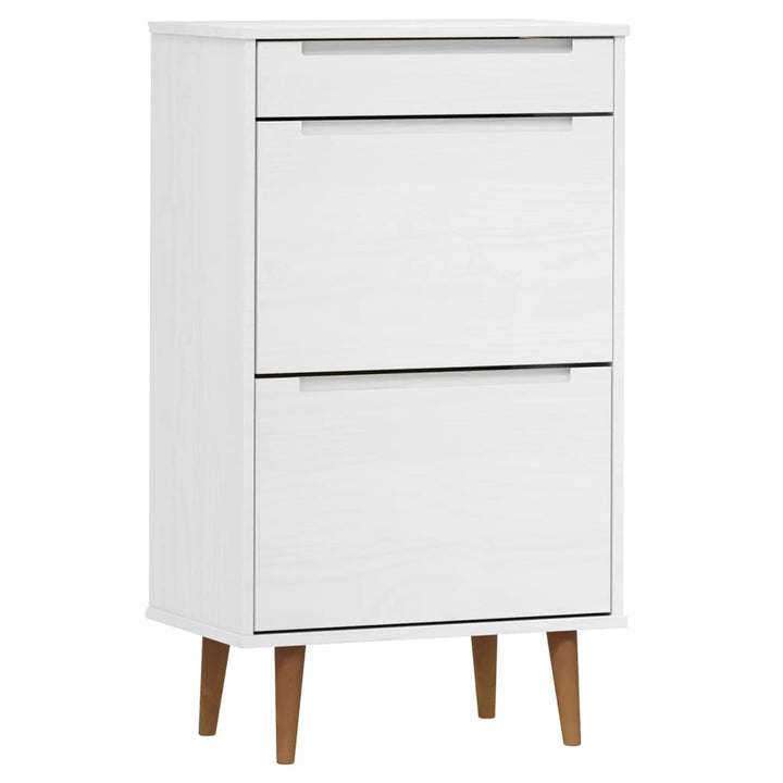 Skoskåp Molde 59,5X35X103 Cm Massiv Furu