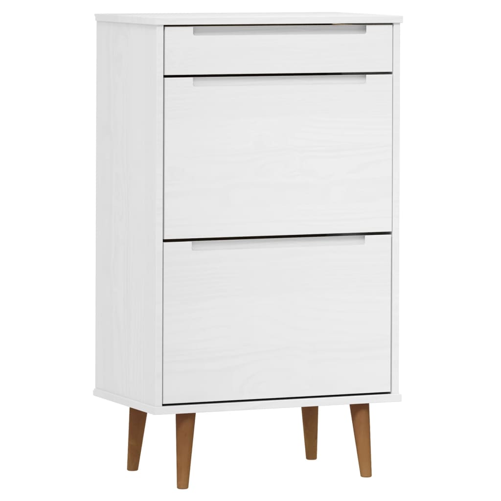 Skoskåp Molde 59,5X35X103 Cm Massiv Furu