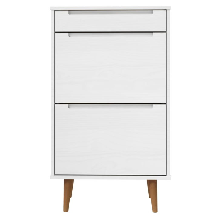 Skoskåp Molde 59,5X35X103 Cm Massiv Furu