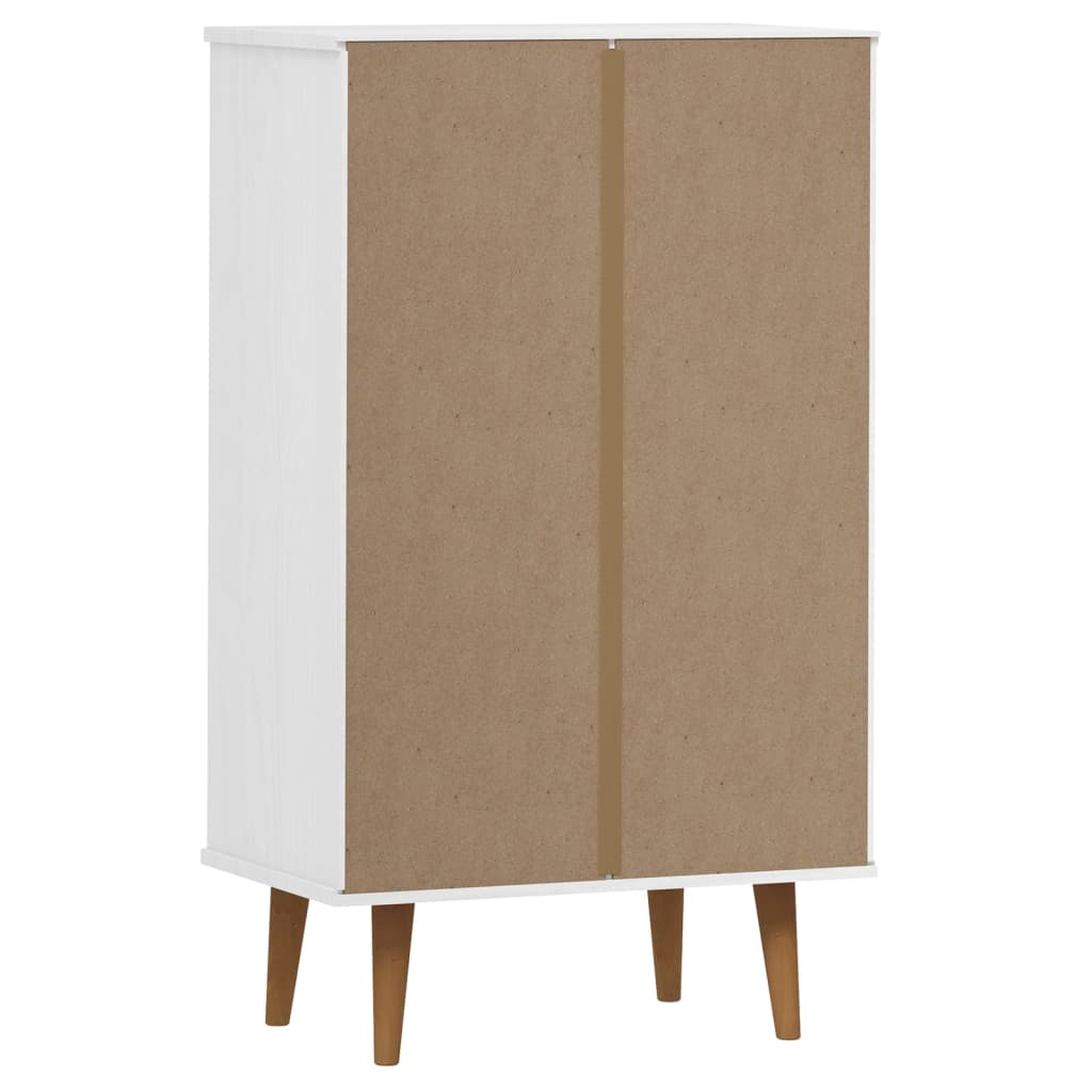 Skoskåp Molde 59,5X35X103 Cm Massiv Furu