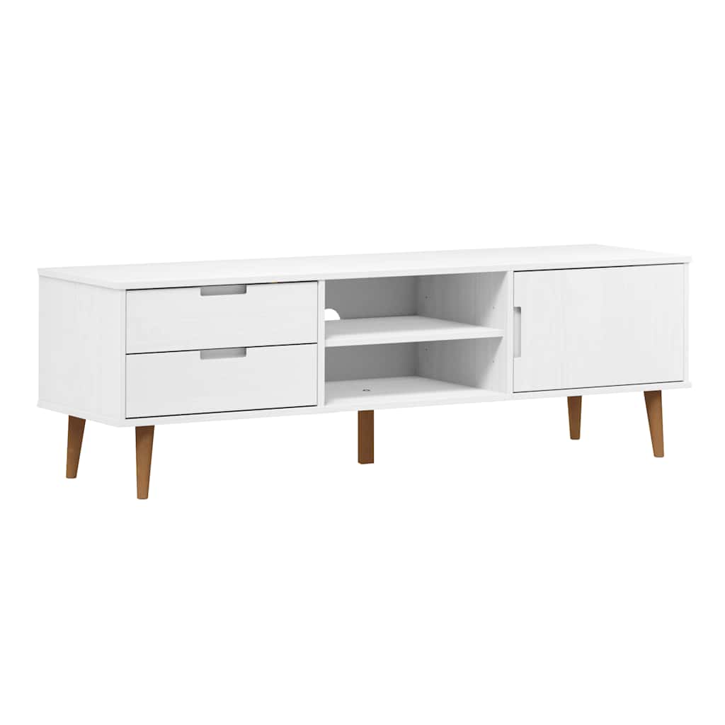 Tv-Bänk Molde 158X40X49 Cm Massiv Furu