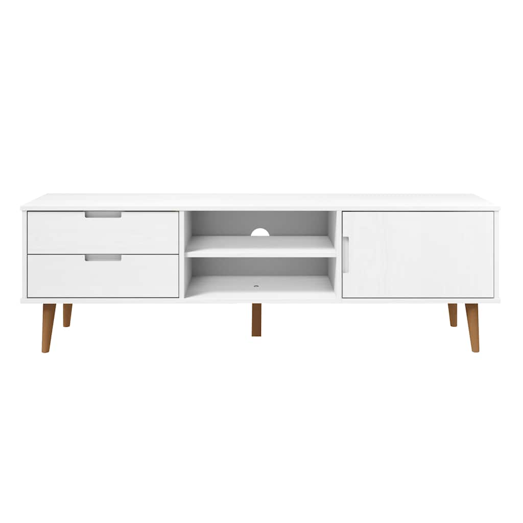 Tv-Bänk Molde 158X40X49 Cm Massiv Furu