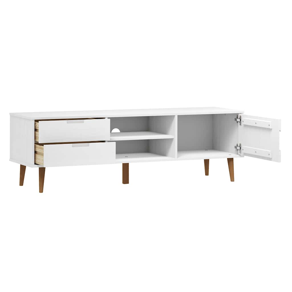 Tv-Bänk Molde 158X40X49 Cm Massiv Furu