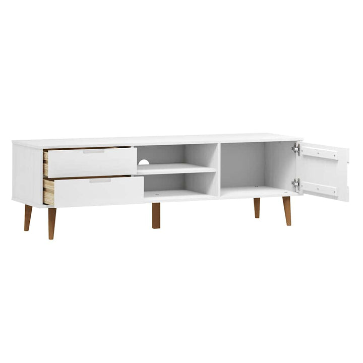 Tv-Bänk Molde 158X40X49 Cm Massiv Furu