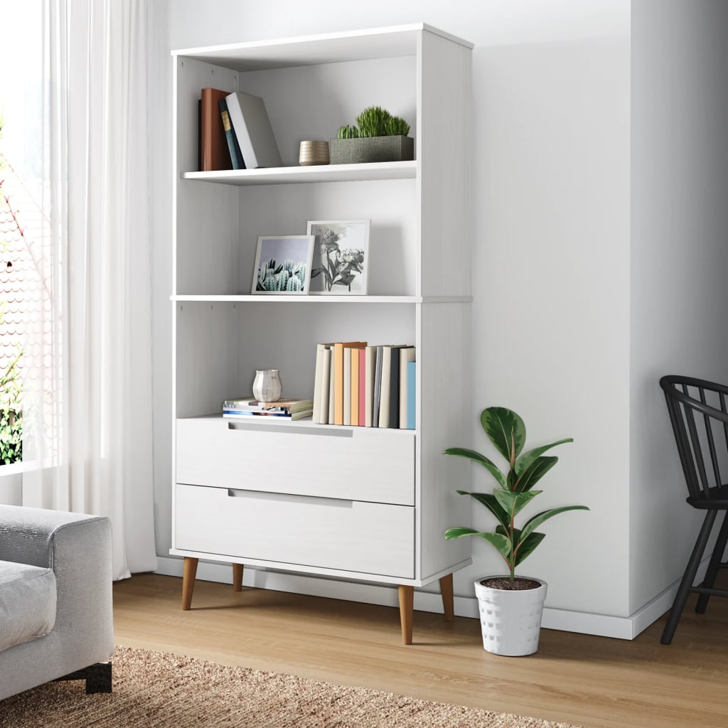 Bokhylla Molde 85X35X170,5 Cm Massiv Furu