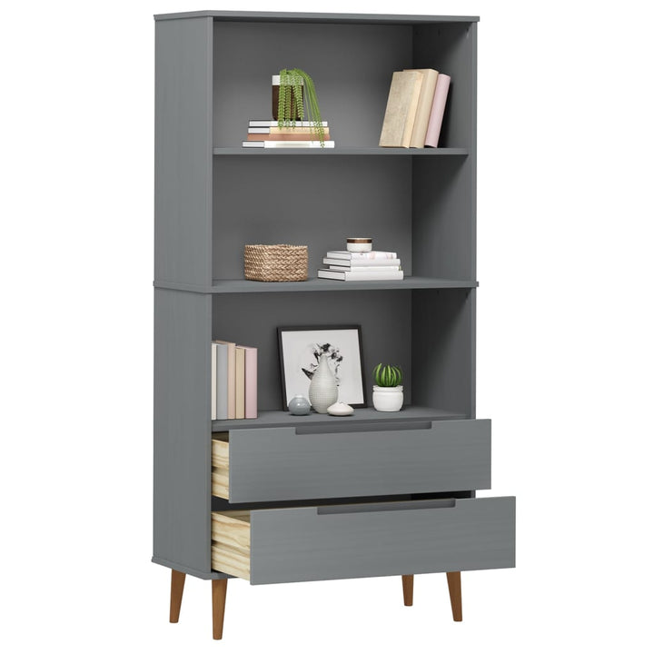 Bokhylla Molde 85X35X170,5 Cm Massiv Furu
