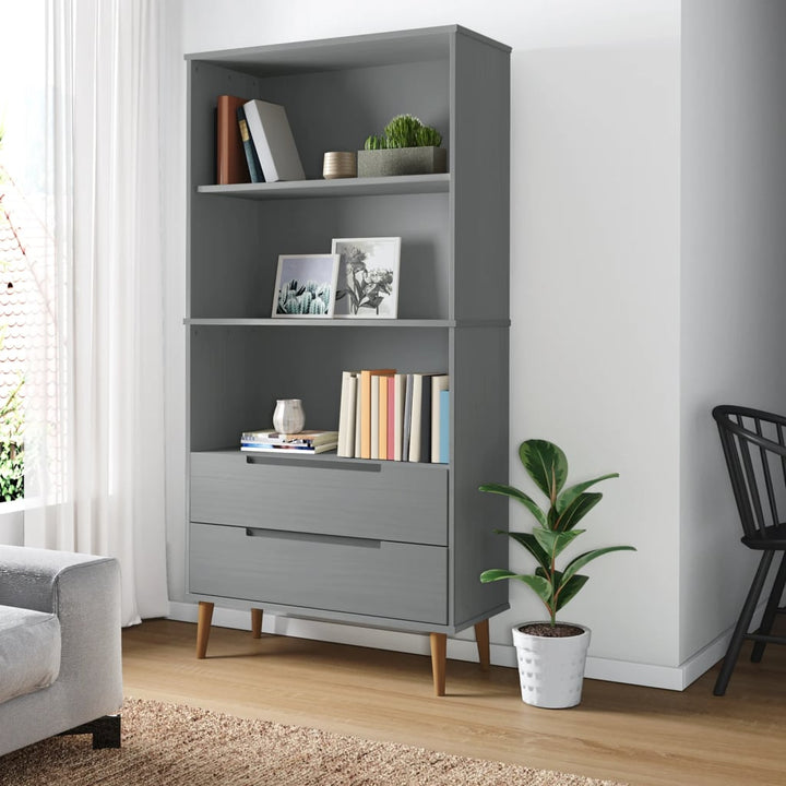Bokhylla Molde 85X35X170,5 Cm Massiv Furu