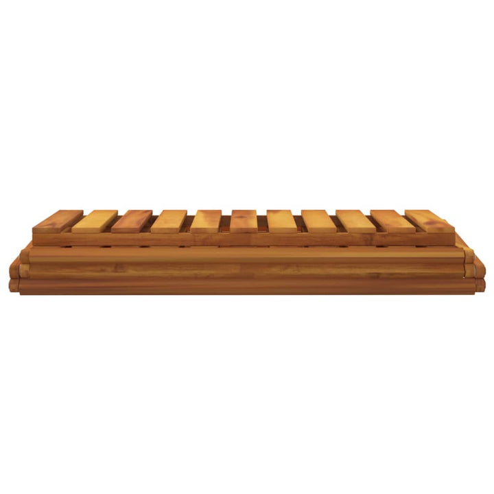 Hopfällbar Hylla 3 Hyllplan 70X31X63 Cm Massivt Akaciaträ