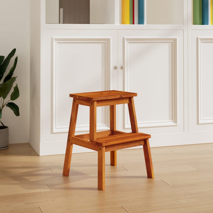 Stegpall 40X38X50 Cm Massivt Akaciaträ