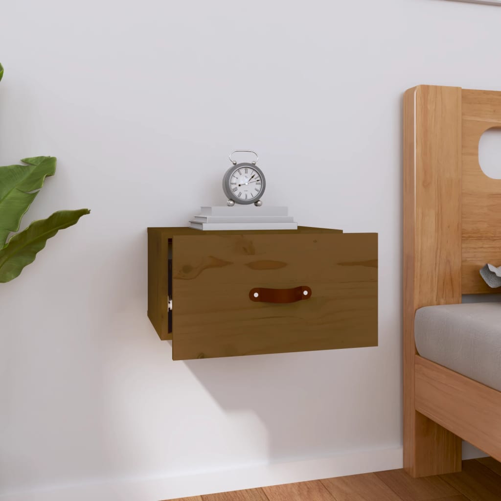 Väggmonterade Sängbord 40X29,5X22 Cm